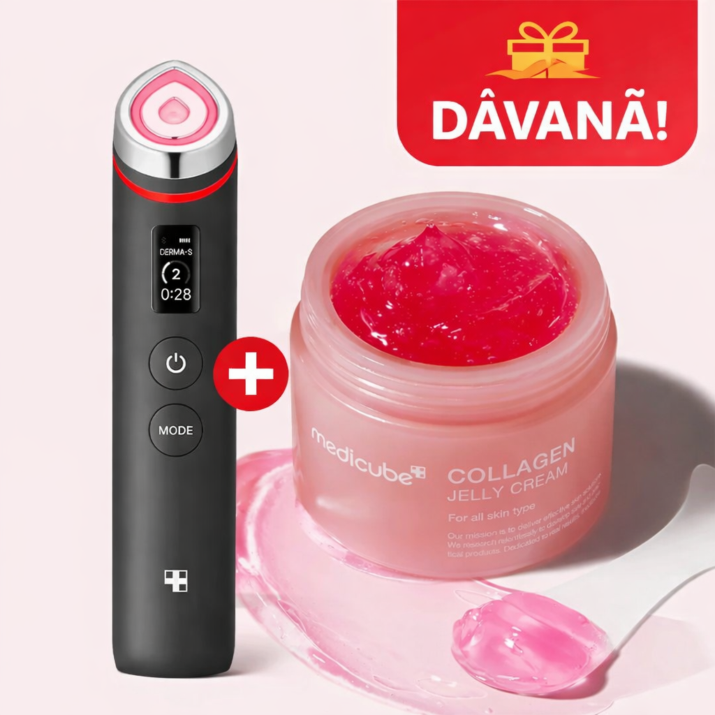 Medicube Age-R Booster Pro Ex – Sejas kopšanas ierīce + DĀVANĀ Collagen Jelly Cream (110 ml)