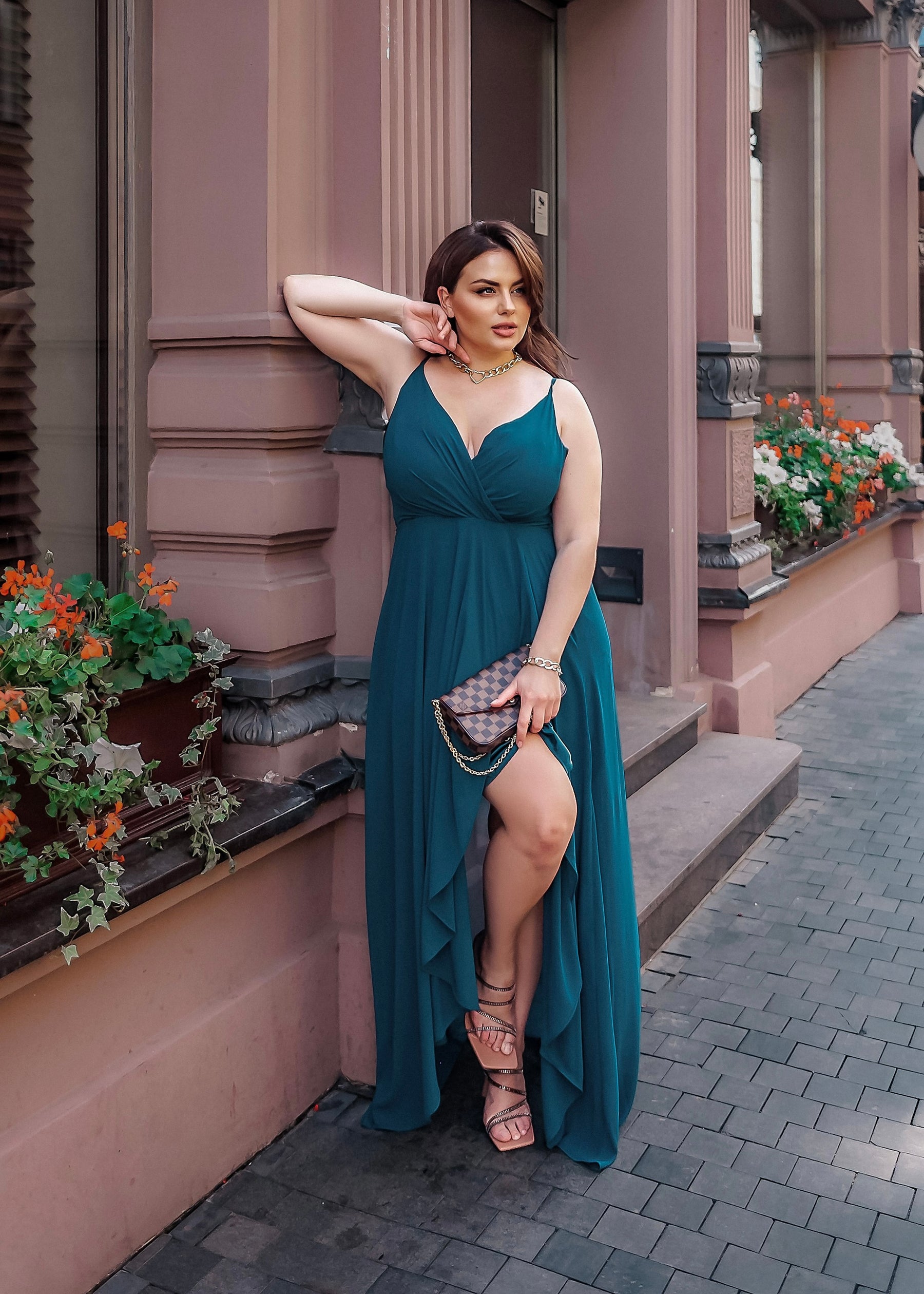 Vakarkleita izmēros no XL-4XL, lielo izmēru kleita
