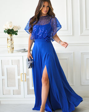 Svētku kleita + gliteru apmetnis