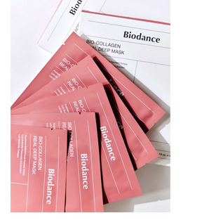 Biodance Bio Collagen-Real Deep Mask (4 gab.) – Intensīvi mitrinošas kolagēna lokšņu maskas