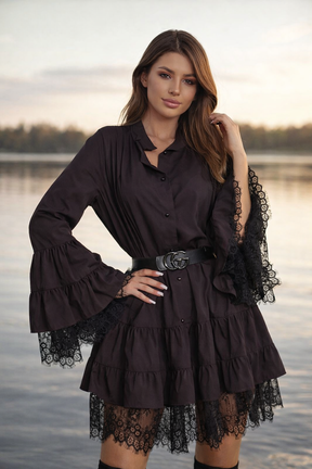 Kleita ar volānu + josta dāvanā