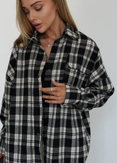 Oversize rūtots flaneļa krekls