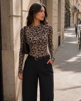 Leoparda raksta bodijs
